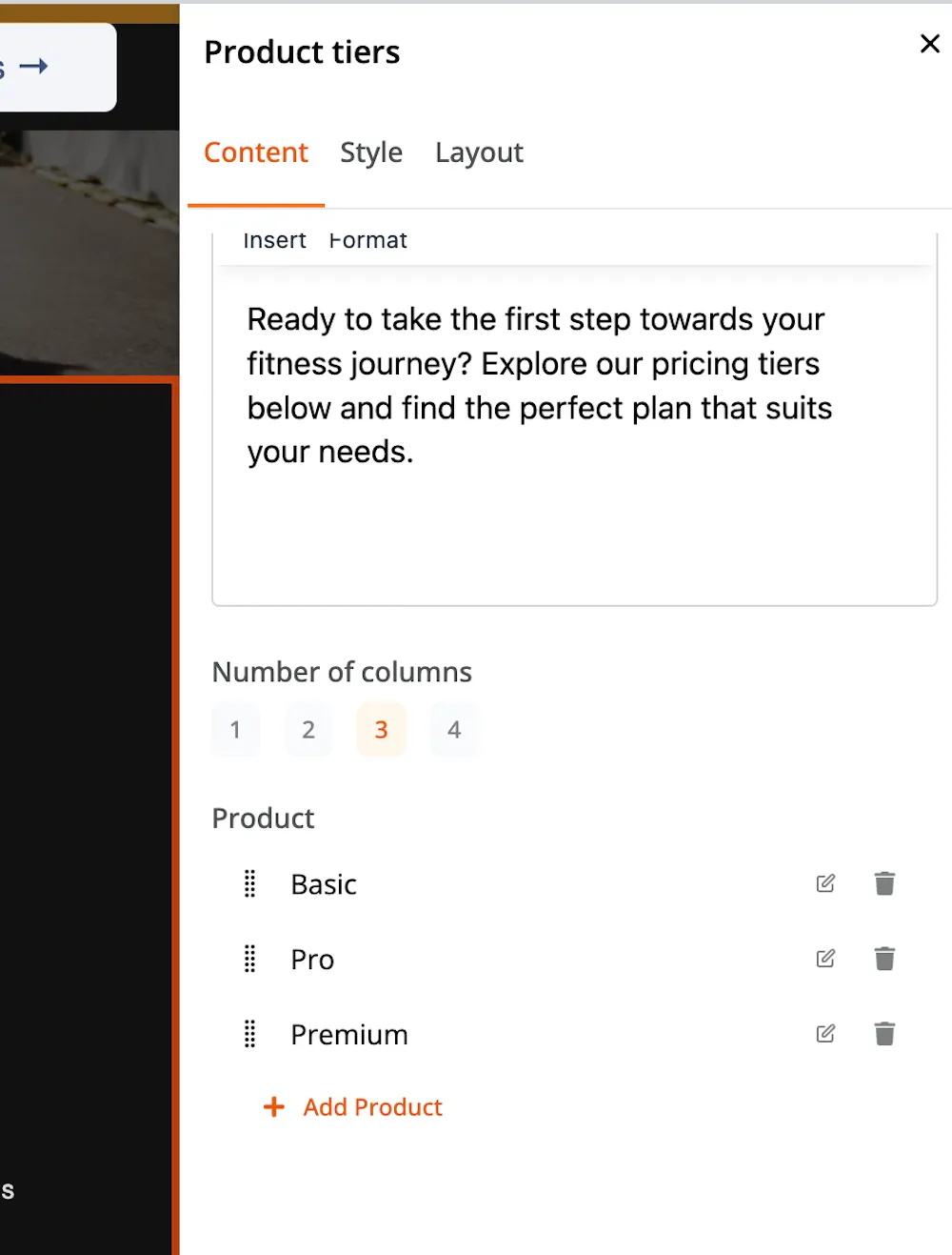 Zipper content management screenshot