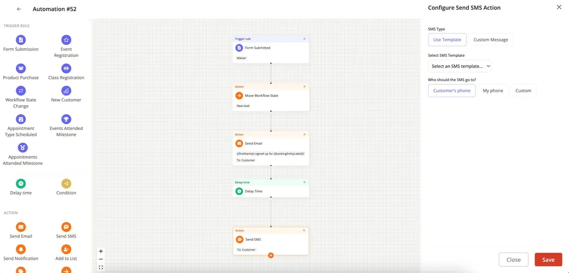 Visual automation and lead funnel builder in Zipper
