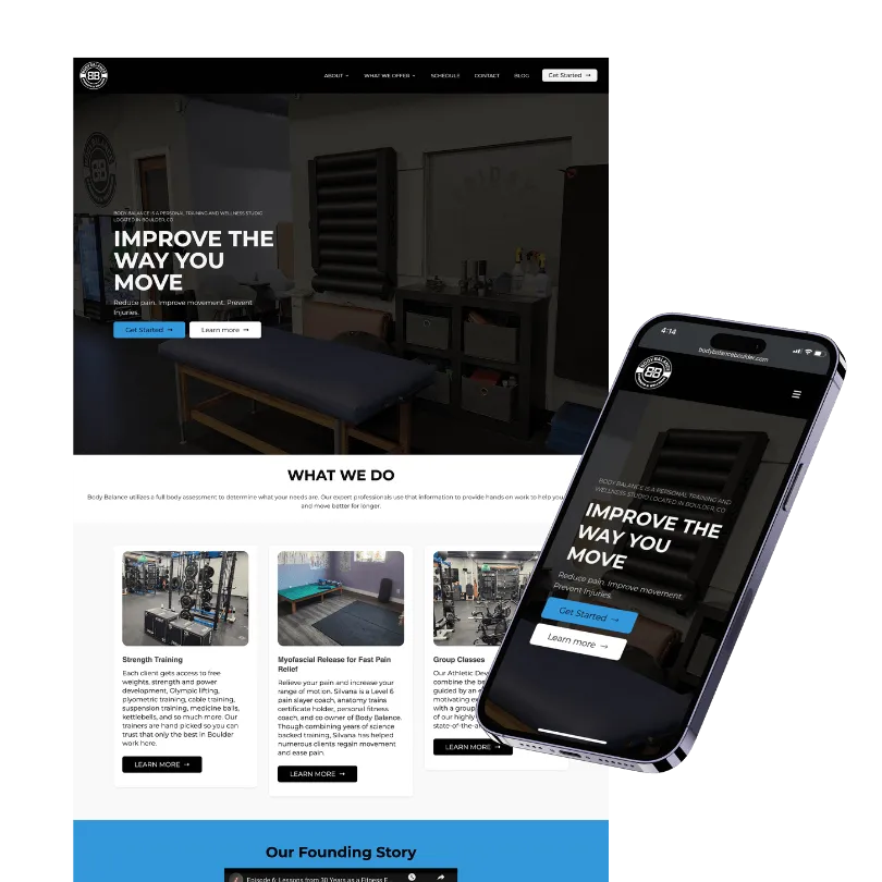 Body Balance Strength and Wellness — website built with Zipper