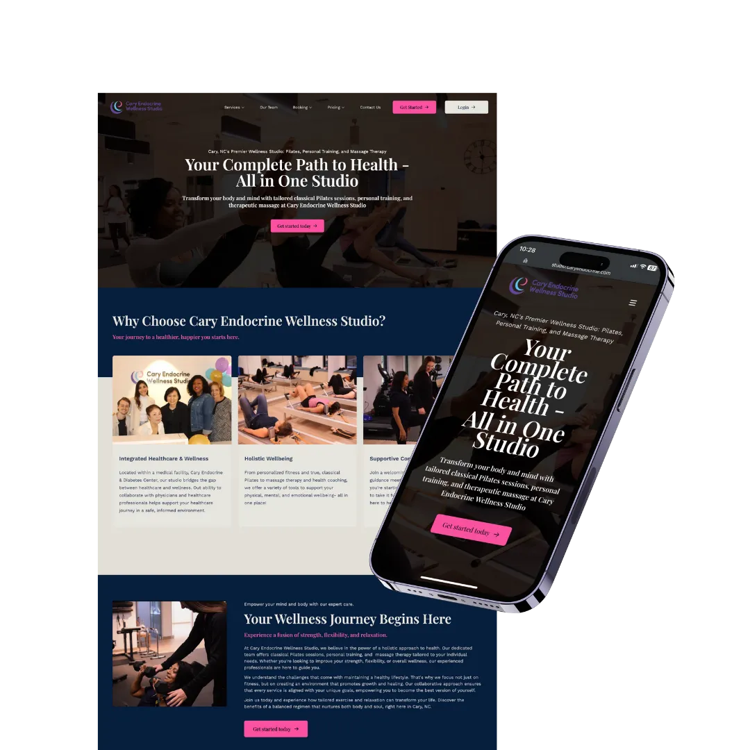 Cary Endocrine Wellness Studio — website built with Zipper