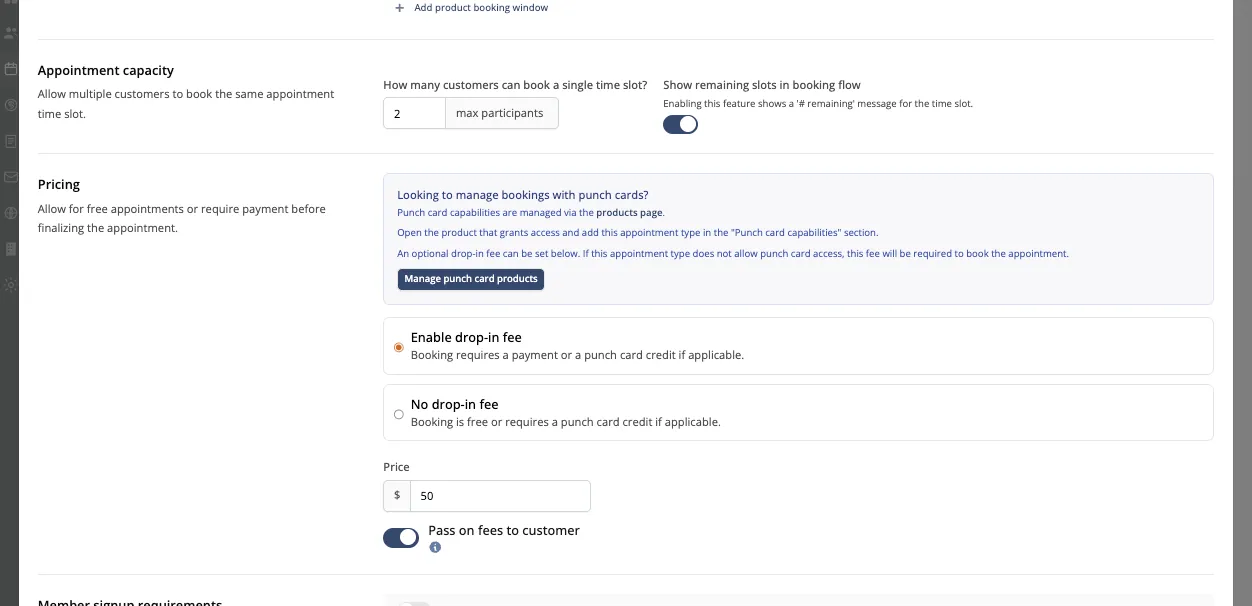 Configuring duet and trio appointment types in Zipper