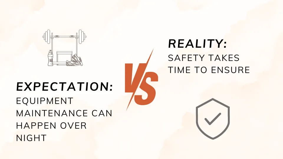 Equipment maintenance illustration