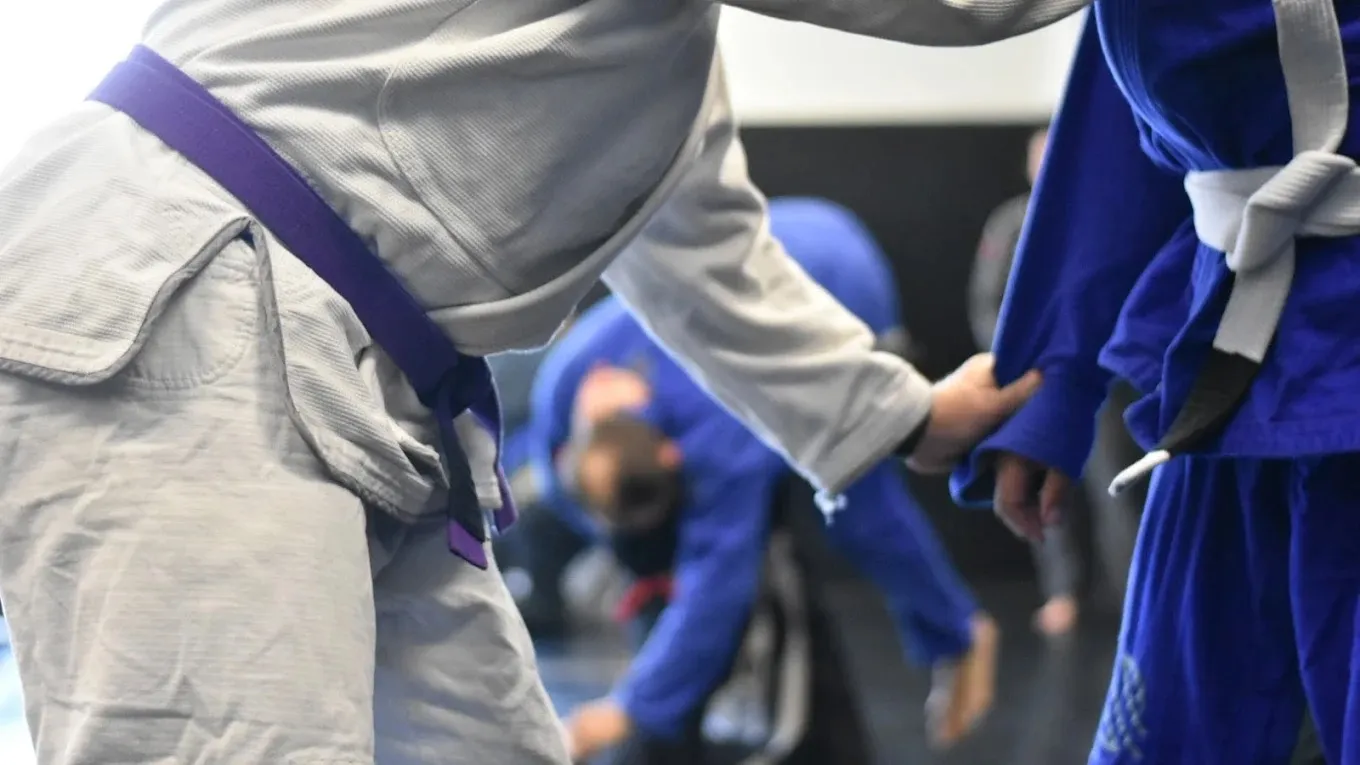 Members training Brazilian Jiu-Jitsu at The Lab BJJ