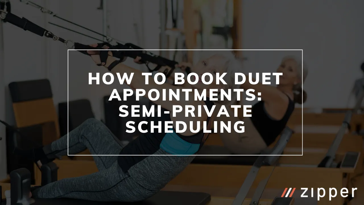 How to book duet appointments — semi-private scheduling for Pilates and fitness studios