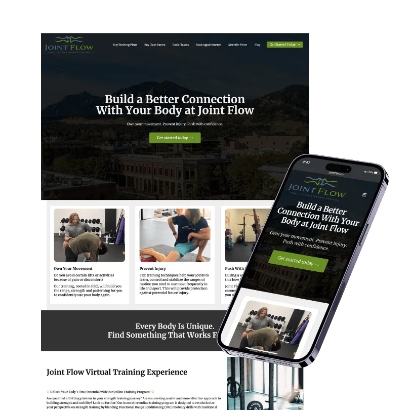 Joint Flow — website built with Zipper