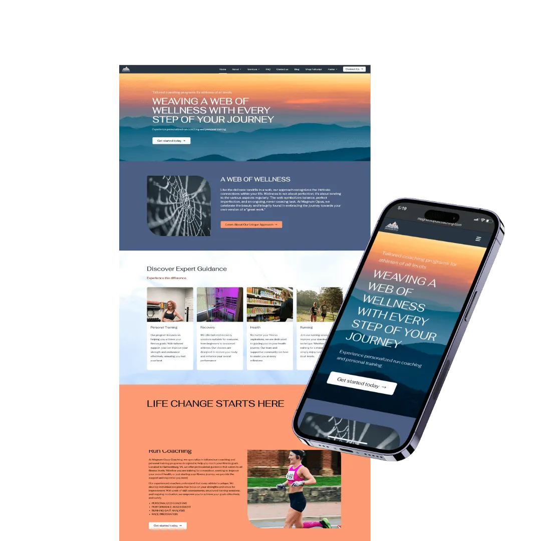 Magnum Opus Coaching — website built with Zipper