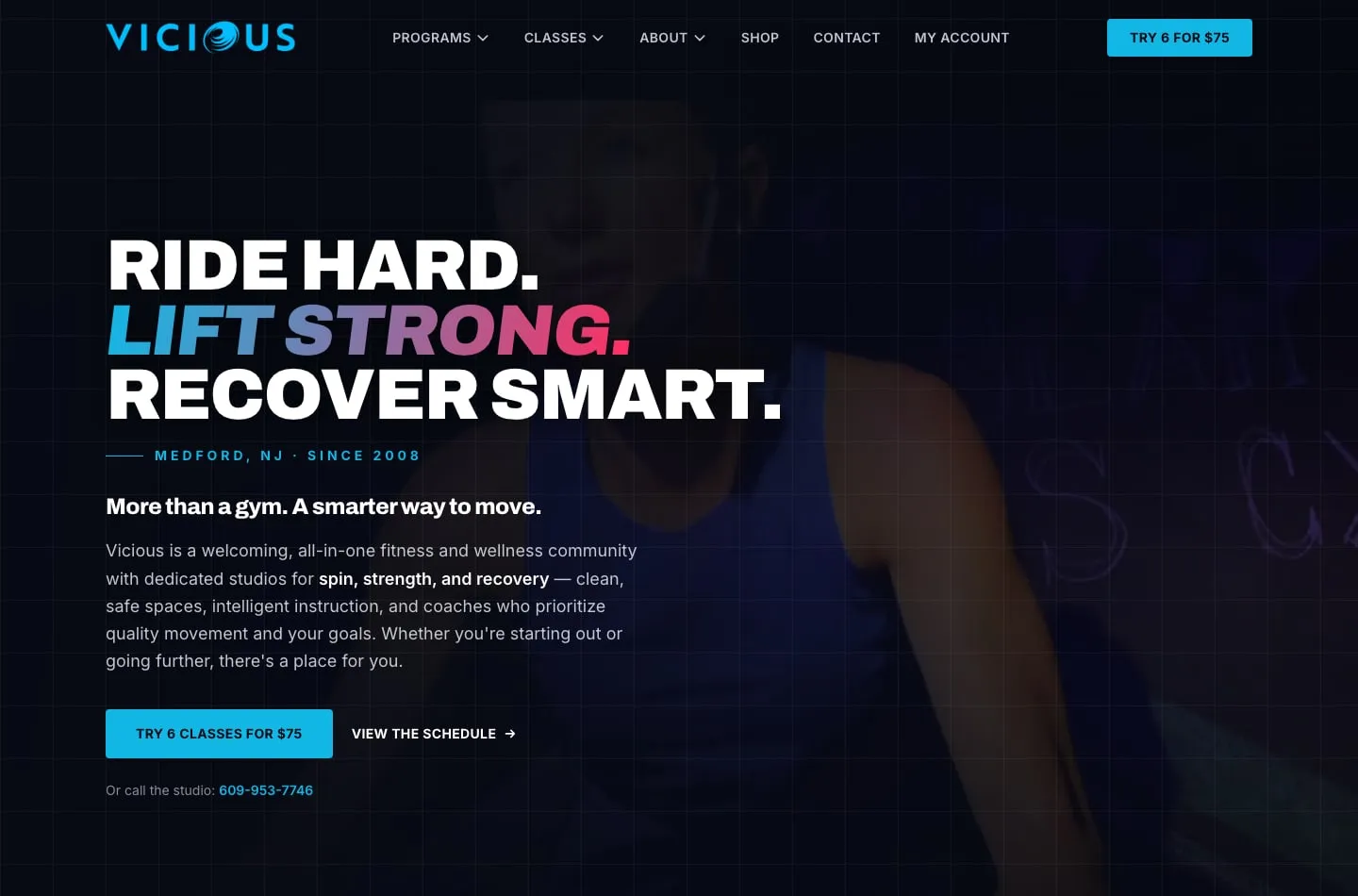 A studio website built with Zipper
