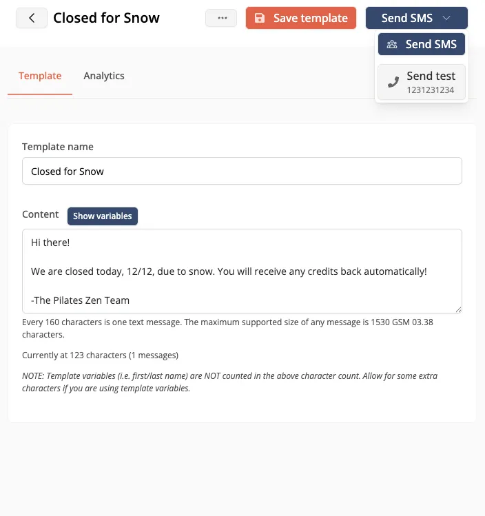 SMS marketing and automations