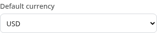 Default currency on a phone