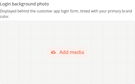 The Login background photo setting