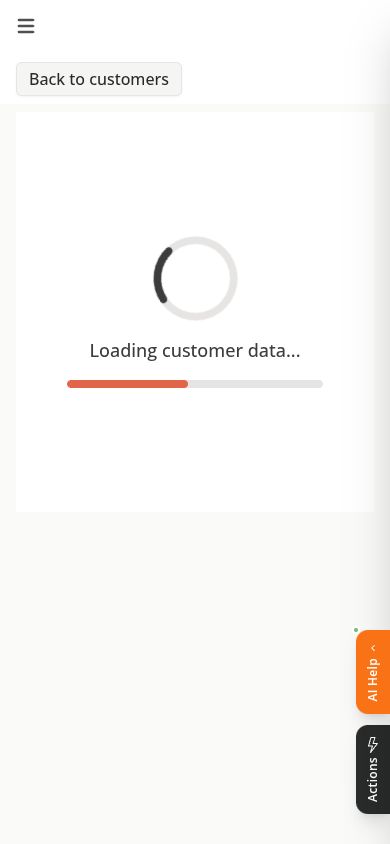 Billing & Payments tab on mobile