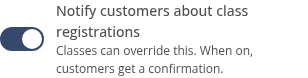The same confirmation default on a phone