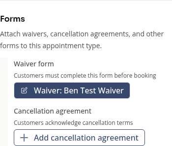 Form requirements on a phone