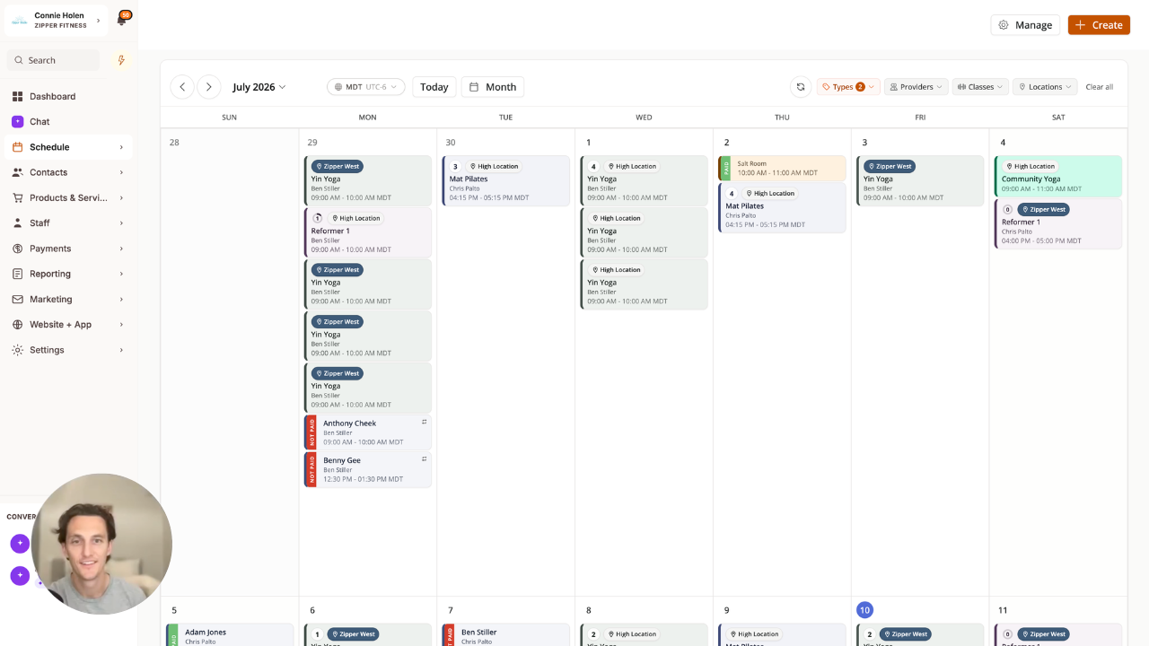 Zipper — Studio management platform demo